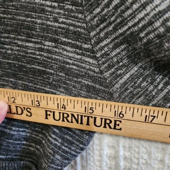 Vintage J.J. Basics Dark Gray Micro Mini Cropped Button Front Cardigan Medium - Picture 9 of 12